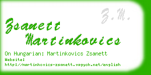 zsanett martinkovics business card